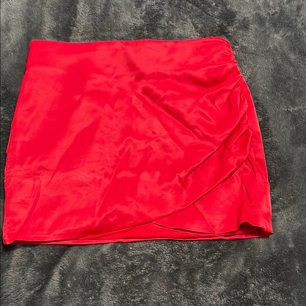 Zara Elegant Red Skirt